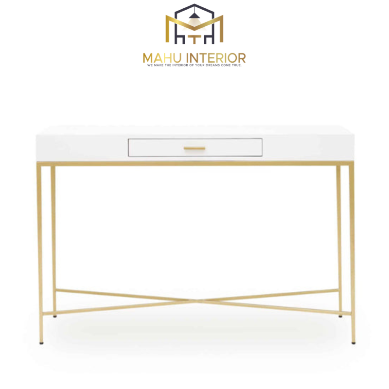 WHITE CONSOLE TABLE