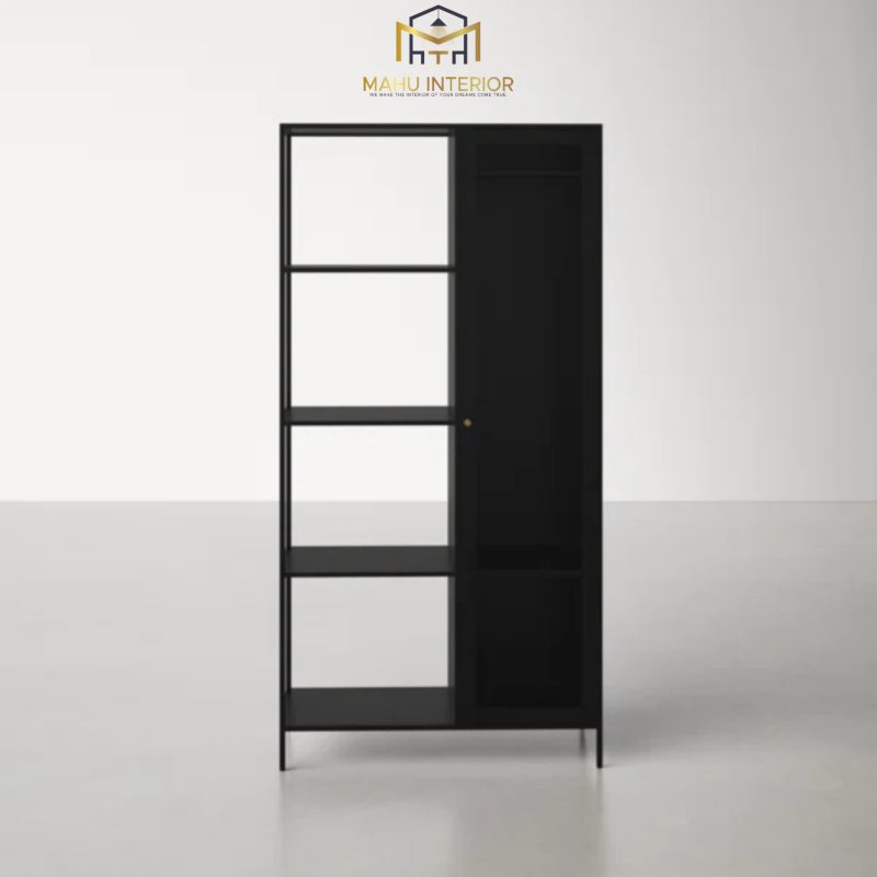 Sleek Black Armoire